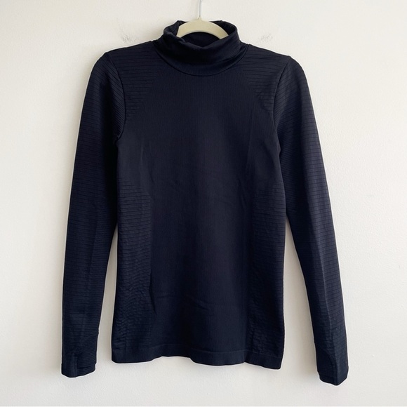Athleta Flurry Blizzard Rib Turtleneck running performance base layer stretchy S - Picture 3 of 13
